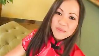 Korean girl makes a stunning blowjob in this scene