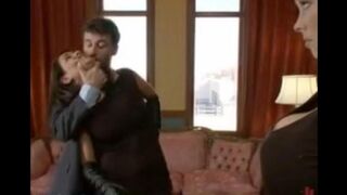 The punishment of a wife and maids in the style of BDSM, tied up and humiliated