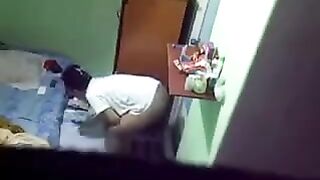A hidden camera has been installed in the room of a girl student