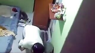 A hidden camera has been installed in the room of a girl student