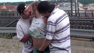 Young amateur threesome with MHM and 18 y.o