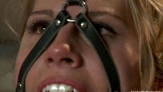 A hot and sexy girl is tied up in hard bondage