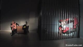 The guard masturbates at his post, what if someone sees?