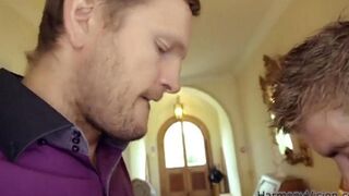 Two dicks tear the ass of a young, naive girl in a hardcore scene