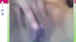 A girl has sex right next to the camera in the chat