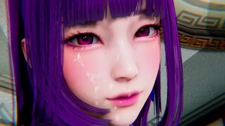 The main character of the anime gets his dick sucked by a hot girl