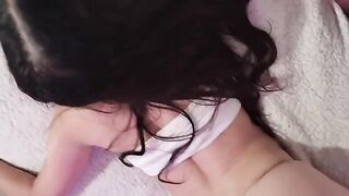 Guy pushed cock into girl’s pussy, making her queef and cum