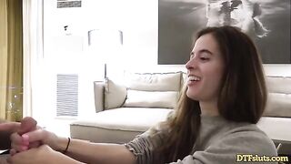 Abbie Maley's athletic body gets fucked hard by James Deen in a home sex tape