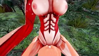 Annie gets her pussy railed by a Titan cock - AOT Halloween special