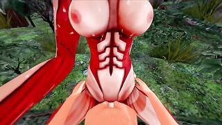 Annie gets her pussy railed by a Titan cock - AOT Halloween special