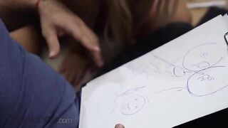 Czech teacher fucked hard by petite blonde Lovita Fate in sensual scene
