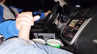 Stepsister assists driver at the roadside in a daring scene