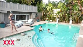 Two college students Blake Blossom and Ricky Spanish get intimate