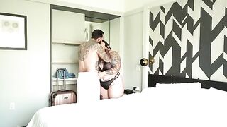 Fat BBW cheats on her husband with a hotel guest and gets fucked hard