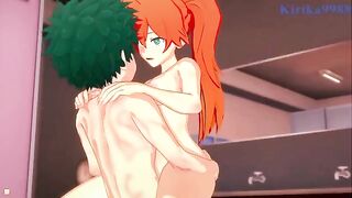 Izuku Midoriya fucked deep in the locker room by Kendo in a steamy scene