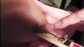 Violence and big tits go hand in hand in this scene