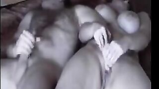 A fat woman was fucked, and it was all captured by a hidden camera