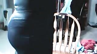 The guy gets excited when he's dressed up in a girl's outfit, watch him