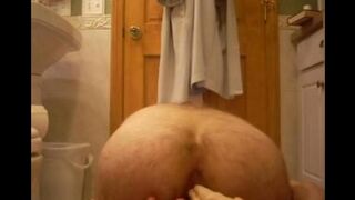 A rubber cock in my ass - homemade porn - too much for me?