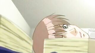 A girl with big eyes passionately does blowjob, showcasing her sensual skills