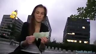 A woman is picking up guys for sex in this video
