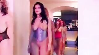 A beautiful woman with big natural tits gets fucked on the couch