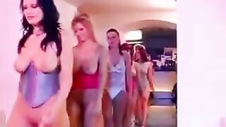 A beautiful woman with big natural tits gets fucked on the couch
