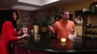 Christina showed her boobs to the bartender and got what she wanted