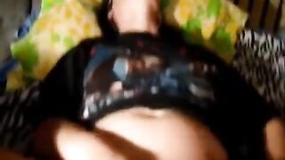 A young and narrow girl has sex with a master on cam