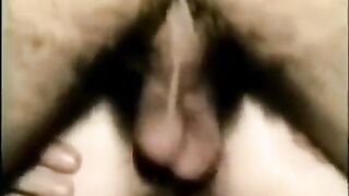 My friend rammed his cock into my ass hole