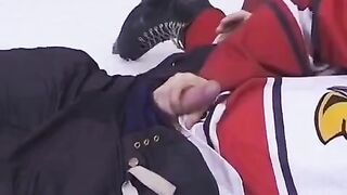 The hockey player was given to the fan for anal sex in the stadium