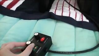 Three girls have great fun with sex and vibrator