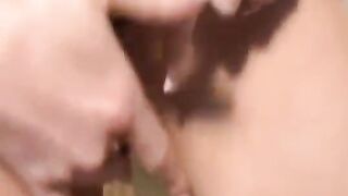 An older man is worried, but his girlfriend knows what to do to calm him down