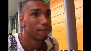 A chick has sex with a guy in the forest