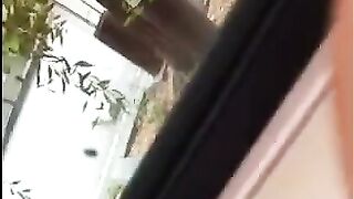 A guy came out of the house and began to shake his hips