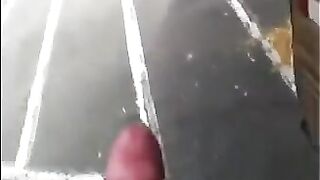 A guy came out of the house and began to shake his hips