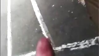A guy came out of the house and began to shake his hips