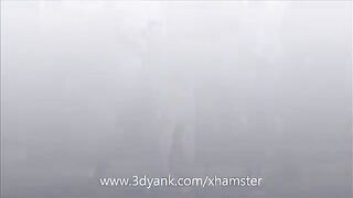 Babe from anime fucked by two big black monsters