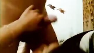 Asian guy fucked hard in the hotel room, screaming with pleasure