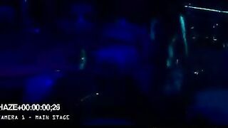 A hot girl is fucking in the club and gets a lot of pleasure from it