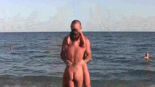 Beach naked yoga with a hot girl who loves to show her body