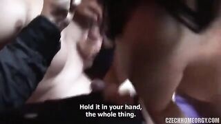 Bunch of drunk people having an orgy at their home