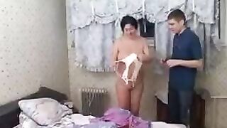 A son indulged in an intimate encounter with his aged mother