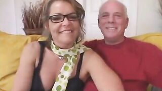 The grandfather gave his wife to a student to experience