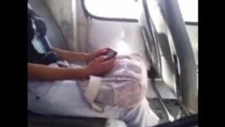 The handsome guy masturbates his huge dick while a beautiful girl is watching