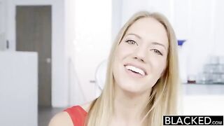 Blonde beauty takes a BBC in her holes
