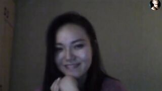 A man fucked a beautiful Kazakh girl during a Skype call