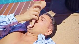 Kiss her ass before sticking your cock, that's how it works!