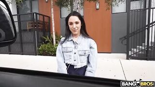 Babe Selena fucks for money with a stranger