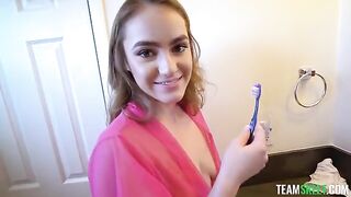 The only way to shut her up is through this steamy trick
